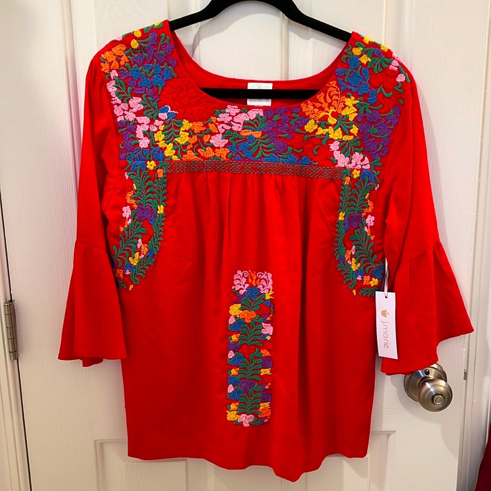 J. Marie Bell Sleeve Blouse - NWT
